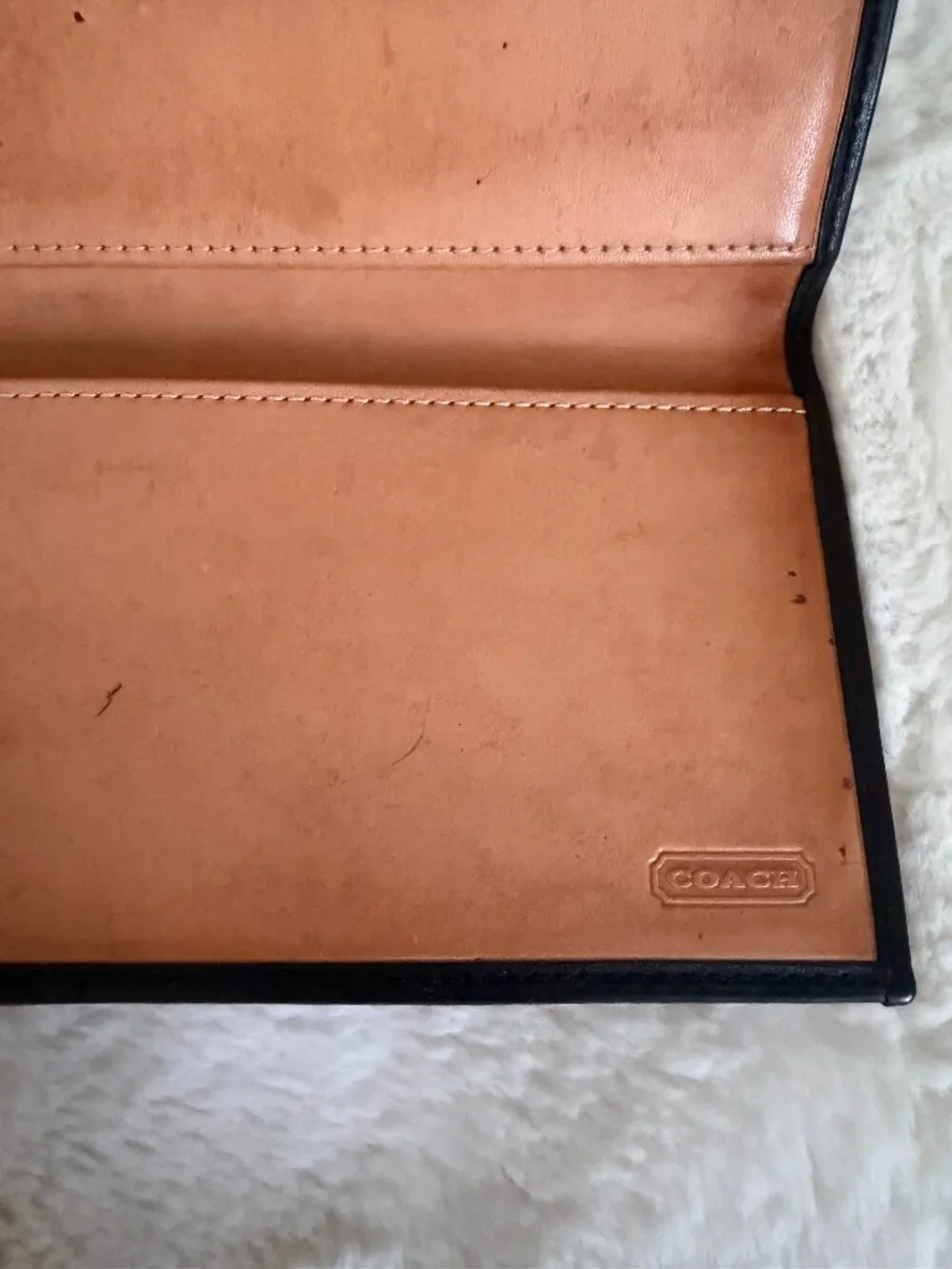 Coach Jacquard Mini Signature C Checkbook Slipcover Wallet Gray Black